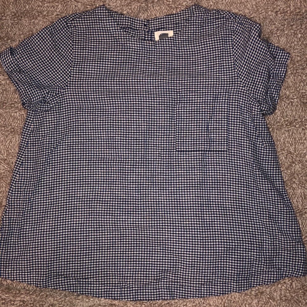 Navy checkered top/ Old navy